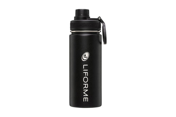 Botellas de Agua Liforme Agua Bottle 520ml Unisex Negros | uh2ZDH7ayFc