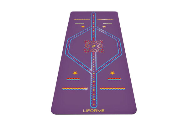 Rainbow Yoga Mats Liforme Playful Niños Morados | C1IBZElUMH1