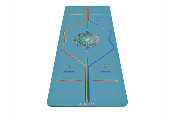 Signature Yoga Mats Liforme Blue Sky Rainbow Unisex Azules Multicolor | 27puEPexHeB
