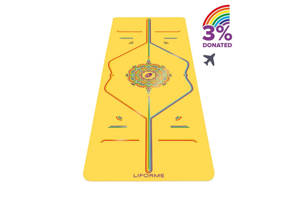 Travel Yoga Mats Liforme Rainbow Hope Unisex Amarillos Multicolor | v21ud5bYaae